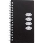 Agenda tascabile con vista settimanale e certificazione FSC® color nero prima vista