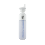 Borraccia in acciaio inox con cannuccia Dopper Original 450 ml color bianco vista area di stampa