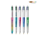 Penna a sfera in plastica prodotta nell’UE con meccanismo multicartuccia e inchiostro 4 colori BIC®