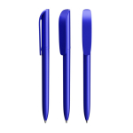 Penna a sfera in plastica a rotazione con inchiostro nero Super Clip Glacé BIC® color blu