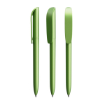 Penna a sfera in plastica a rotazione con inchiostro nero Super Clip Glacé BIC® color verde