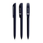Penna a sfera in plastica con meccanismo a rotazione e inchiostro nero Super Clip Soft BIC® color blu mare