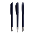 Penna a sfera in plastica ricaricabile con inchiostro nero Super Clip Soft BIC® color blu mare