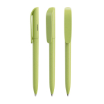 Penna biodegradabile girevole con scrittura blu Super Clip Origin BIC® color verde chiaro