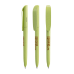 Penna biodegradabile girevole con scrittura blu Super Clip Origin BIC® color verde chiaro