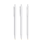 Penna a sfera in plastica con meccanismo a scatto e inchiostro blu Clic Stic BIC® color bianco