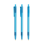 Penna a sfera in plastica con meccanismo a scatto e inchiostro blu Clic Stic BIC® color azzurro trasparente