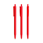 Penna a sfera in plastica con meccanismo a scatto e inchiostro nero Clic Stic BIC® color rosso