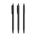 Penna a sfera in plastica con corpo in gomma Softfeel® e inchiostro blu BIC® color nero