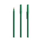 Penna a sfera in plastica dal design classico con scrittura nera Round Stic BIC® color verde