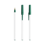 Penna a sfera in plastica dal design classico con scrittura nera Round Stic BIC® color verde scuro