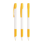 Penna a sfera in plastica con pulsante retrattile e inchiostro nero BIC® color giallo