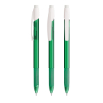Portamine in plastica BIC® con clip resistente e meccanismo retrattile color verde trasparente