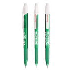Portamine in plastica BIC® con clip resistente e meccanismo retrattile color verde trasparente