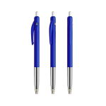 Penna a sfera in plastica retrattile ed ergonomica con inchiostro blu BIC® color blu