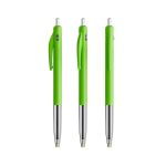 Penna a sfera in plastica retrattile ed ergonomica con inchiostro blu BIC® color verde mela