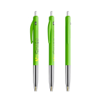 Penna a sfera in plastica retrattile ed ergonomica con inchiostro blu BIC® color verde mela