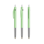 Penna a sfera in plastica retrattile ed ergonomica con inchiostro blu BIC® color verde pastello