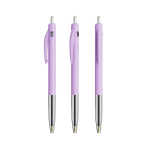 Penna a sfera in plastica retrattile ed ergonomica con inchiostro blu BIC® color lilla