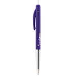 Penna a sfera in plastica retrattile ed ergonomica con inchiostro blu BIC®