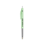 Penna a sfera in plastica retrattile ed ergonomica con inchiostro blu BIC® vista area di stampa