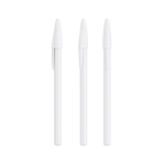 Penna a sfera in plastica con cappuccio classico e scrittura blu Style BIC® color bianco