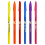 Penna a sfera in plastica con cappuccio classico e scrittura blu Style BIC® vista posteriore