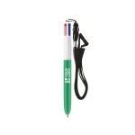 Penna a sfera in plastica con lanyard da appendere e inchiostro a 4 colori BIC® vista area di stampa