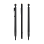 Portamine in plastica ricaricabile con gomma e 2 mine incluse da 0,7 mm BIC® color nero