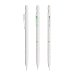 Portamine in plastica ricaricabile con gomma e 2 mine incluse da 0,7 mm BIC® color bianco