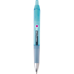Penna in plastica retrattile con inchiostro nero Intensity® Gel Clic BIC® color azzurro trasparente