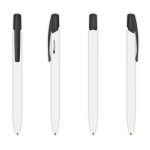 Penna a sfera BIC® con fusto 100% biodegradabile e inchiostro blu color bianco