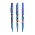 Penna a sfera in plastica con clip personalizzabile e inchiostro blu BIC® color blu