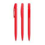 Penna a sfera in plastica con impugnatura ergonomica e inchiostro nero BIC® color rosso