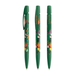 Penna a sfera in plastica con impugnatura ergonomica e inchiostro nero BIC® color verde