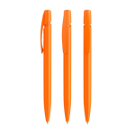Penna a sfera in plastica con impugnatura ergonomica e inchiostro nero BIC® color arancione