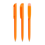 Penna a sfera in plastica con clip larga e inchiostro blu BIC® color arancione