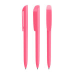 Penna a sfera in plastica con grande clip e inchiostro nero BIC® color rosa