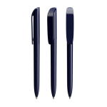 Penna a sfera in plastica con grande clip e inchiostro nero BIC® color blu mare