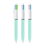 Penna a sfera in plastica BIC® con inchiostro in 4 colori originali color acquamarina