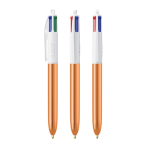 Penna a sfera in plastica con finitura metallica e inchiostro a 4 colori BIC® color arancione