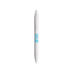 Penna a sfera in plastica dal fusto largo con scrittura blu Wide Body BIC® vista area di stampa