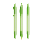 Penna a sfera in plastica a scatto con fusto largo e inchiostro nero Wide Body BIC® color verde trasparente