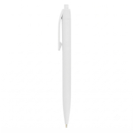 Penna a sfera in plastica con meccanismo retrattile e scrittura blu BIC® color bianco