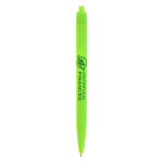 Penna a sfera in plastica con meccanismo retrattile e scrittura blu BIC® color lime