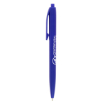 Penna a sfera in plastica con meccanismo retrattile e scrittura blu BIC® color blu scuro