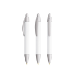 Penna a sfera in plastica con stampa a 360° e inchiostro blu Wide Body Mini BIC® color argento