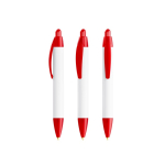 Penna a sfera in plastica con stampa a 360° e inchiostro blu Wide Body Mini BIC® color rosso trasparente