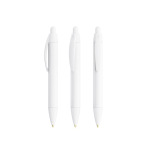 Penna a sfera in plastica con stampa a 360º e inchiostro nero Wide Body Mini BIC® color bianco