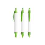 Penna a sfera in plastica con stampa a 360º e inchiostro nero Wide Body Mini BIC® color verde trasparente